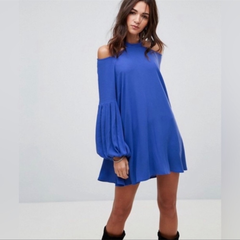 Free People Drift Away Cold Shoulder Tunic Dress Size XS
